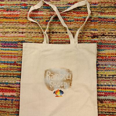 Rainbow Sheep Tote Bag